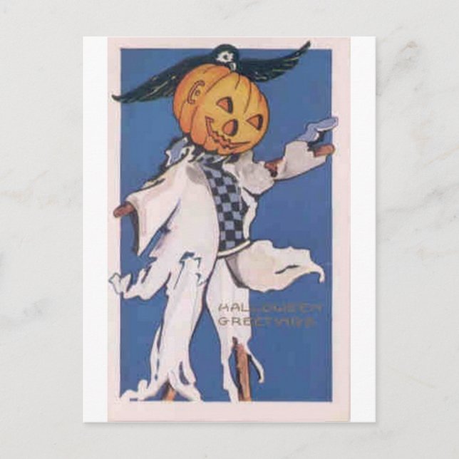 Vintage Halloween Greeting Cards Classic Posters (Front)