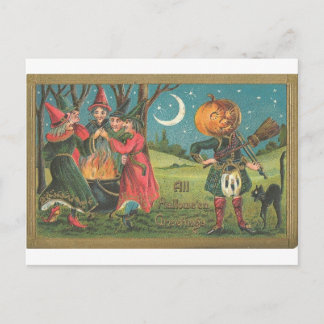 Vintage Halloween Greeting Cards Classic Posters
