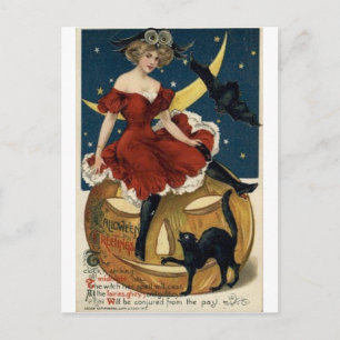 Vintage Halloween Greeting Cards Classic Posters