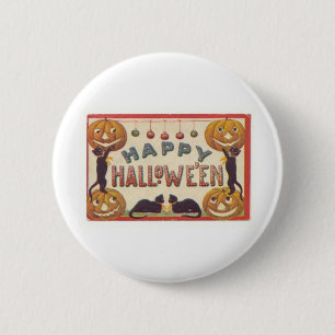Vintage Halloween Greeting Cards Classic Posters 2 Inch Round Button