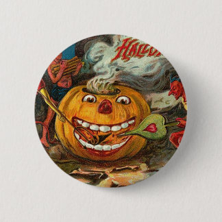 Vintage Halloween Greeting Cards Classic Posters 2 Inch Round Button