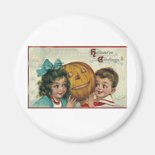 Vintage Halloween Greeting Cards Classic Posters Magnet
