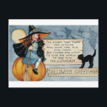 Vintage Halloween Greetings Postcard<br><div class="desc"></div>