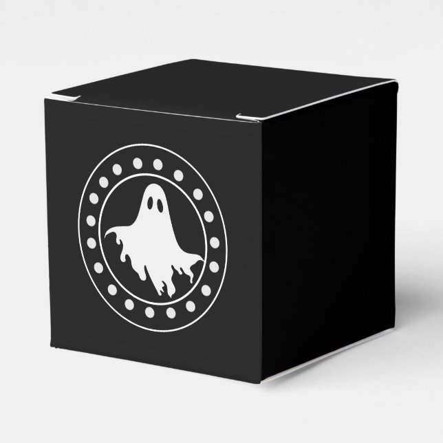 Vintage Halloween Haunted Favor Box (Front Side)