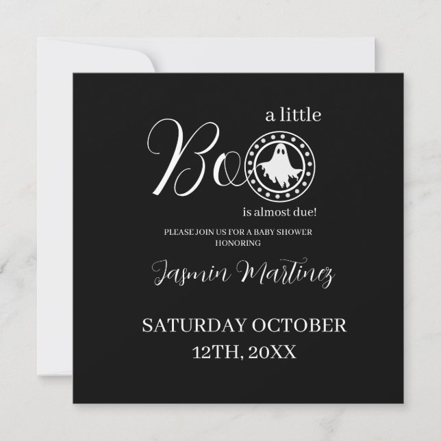 Vintage Halloween Haunted Save The Date (Front)