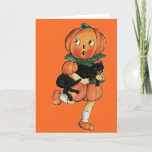 Vintage Halloween Holiday Card
