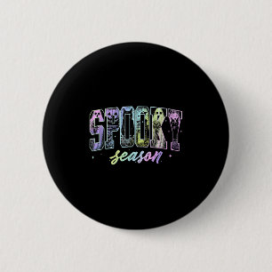 Vintage Halloween Horror Soky Season Ghost Mens Wo 2 Inch Round Button