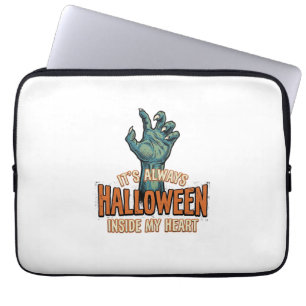Vintage Halloween Inside My Heart Monster Hand Des Laptop Sleeve