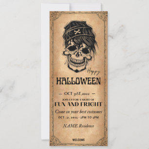 Vintage Halloween Invitation - Costume Party