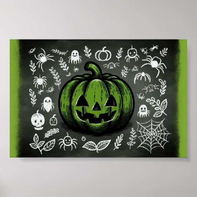 Vintage Halloween - Jack-o'-Lantern Poster (Front)