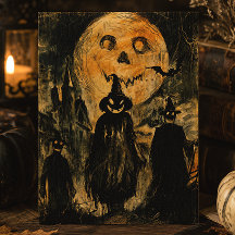 Vintage Halloween Jack O Lantern Spooky Horror