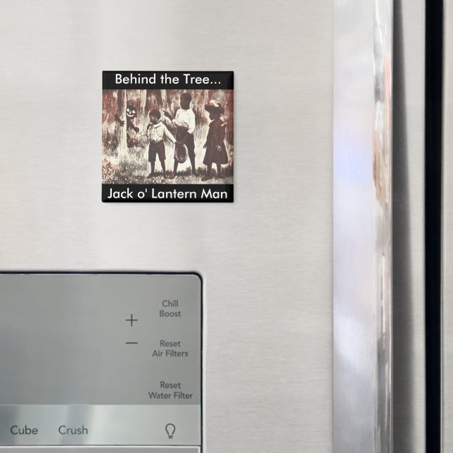 Vintage Halloween Jack o'Lantern Man Magnet (In Situ (Fridge))