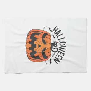 Vintage Halloween Kitchen Towel
