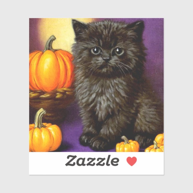Vintage Halloween Kitten (Sheet)
