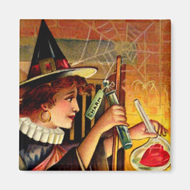 Vintage Halloween Magnet (Front)