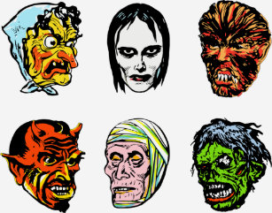 Vintage Halloween Masks Clothing Apparel Shoes More Zazzle Ca