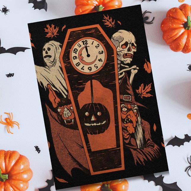Vintage Halloween Monsters Midnight Party (Creator Uploaded)