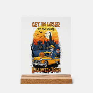 Vintage Halloween Movie Acrylic Sign