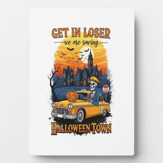 Vintage Halloween Movie Plaque (Front)