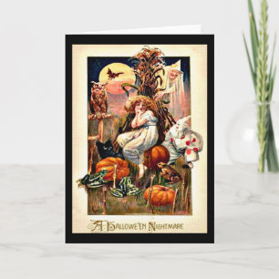 Vintage Halloween Nightmare Card