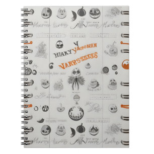 vintage halloween notebook