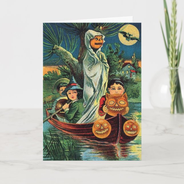 Vintage Halloween on the Lake, Card (Front)