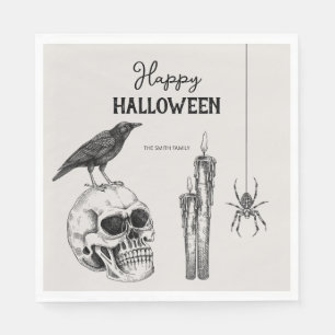 Vintage Halloween Party Costume Party Napkin