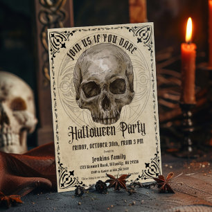 Vintage Halloween Party  Invitation