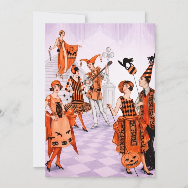 Vintage Halloween Party Invitation (Front)