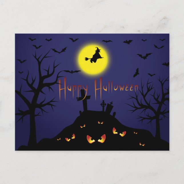 Vintage Halloween Party Invite With Bloody Text (Front)