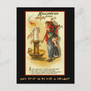 Vintage Halloween Party Invite With Bloody Text