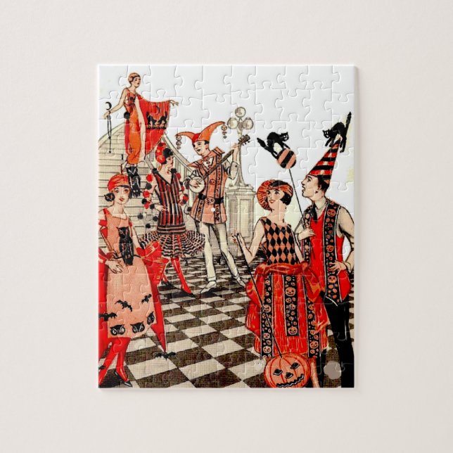 Vintage Halloween Party  Jigsaw Puzzle (Vertical)