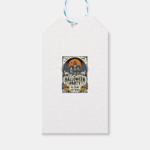 Vintage Halloween Party No Tricks Just Treats Desi Gift Tags