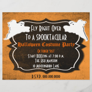 Vintage Halloween Party or Sales Flyer