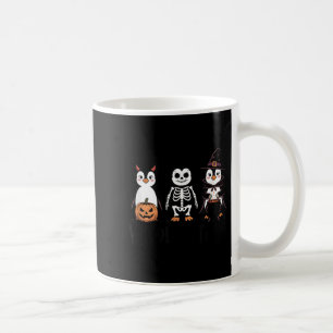 Vintage Halloween Penguin Trick Or Waddle Spooky Coffee Mug