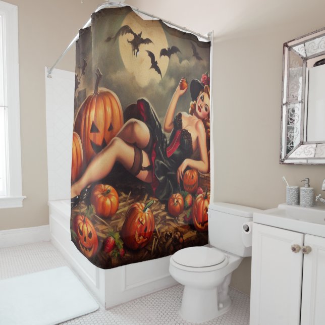 Vintage Halloween Pin Up (In Situ)