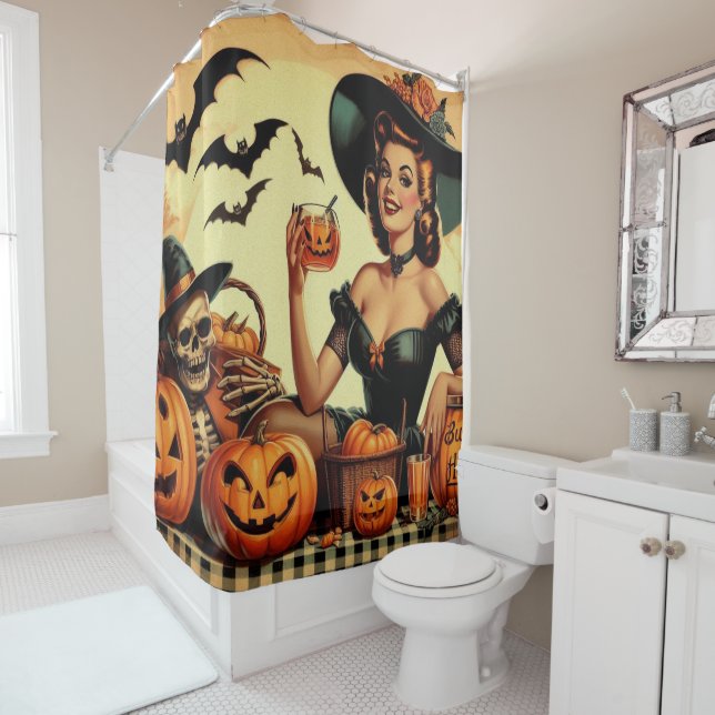 Vintage Halloween Pin-Up (In Situ)