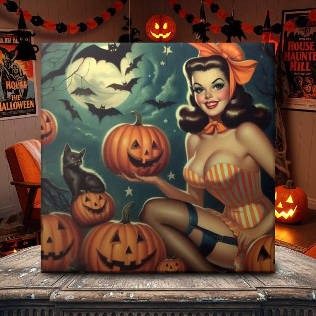 Vintage Halloween Pin Up Tile (Creator Uploaded)