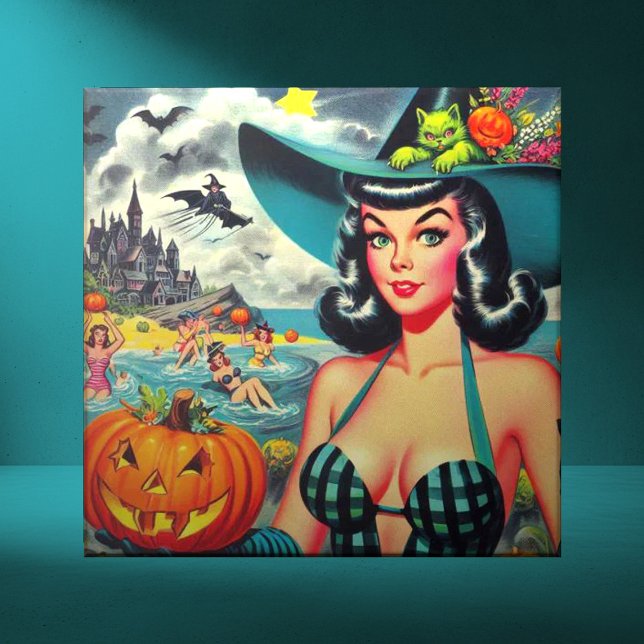 Vintage Halloween Pin-up Tile (Creator Uploaded)