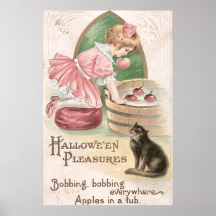 Vintage Hallowe'en Pleasures Poster