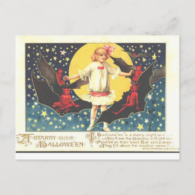 vintage halloween postcard (Front)