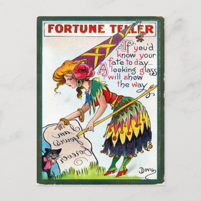 Vintage Halloween Postcard (Front)