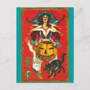 Vintage Halloween Postcard