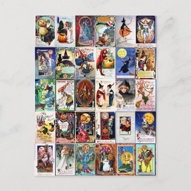 Vintage Halloween Postcard (Front)