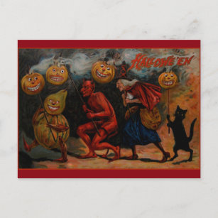Vintage Halloween Postcard, Raphael Tuck 1909 Postcard