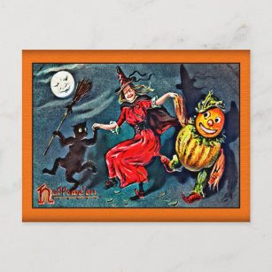 Vintage Halloween Postcard, Raphael Tuck c. 1900 Postcard