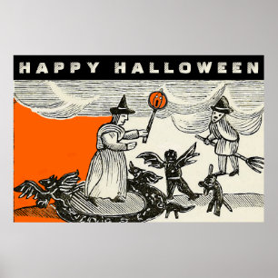 Vintage Halloween Poster