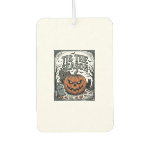 Vintage Halloween Pumpkin Cat Tis The Season Shirt Air Freshener