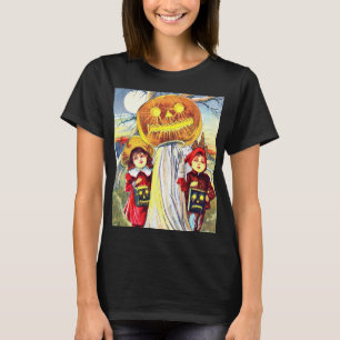 Vintage Halloween Pumpkin Ghost T-Shirt