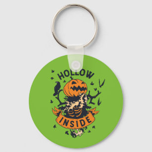 Vintage Halloween Pumpkin Graphic Hollow Inside Keychain